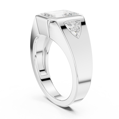 Cushion Bezel Lab Grown Diamond Ring
