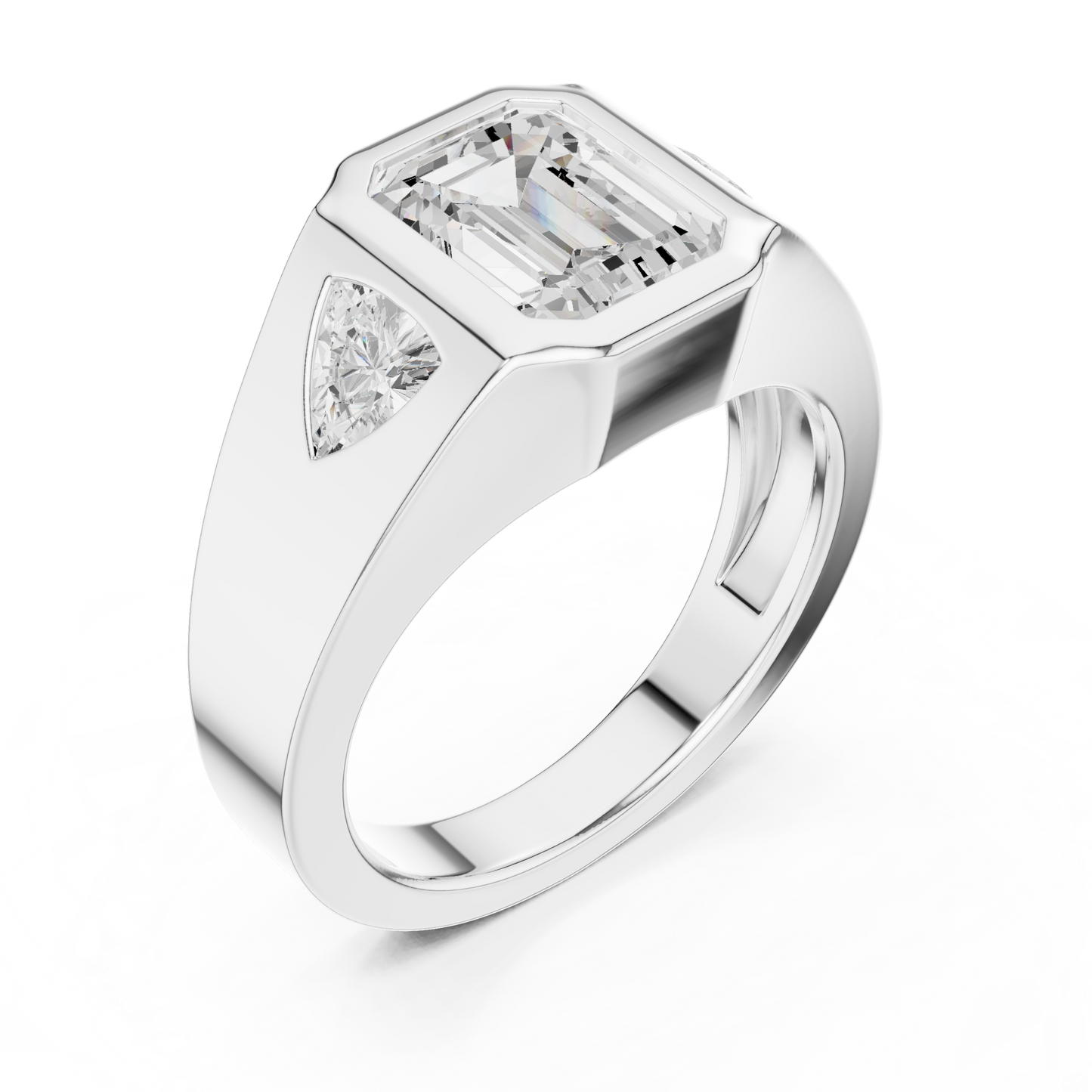 Cushion Bezel Lab Grown Diamond Ring