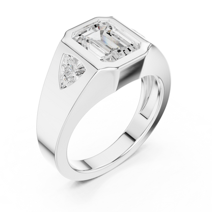 Cushion Bezel Lab Grown Diamond Ring