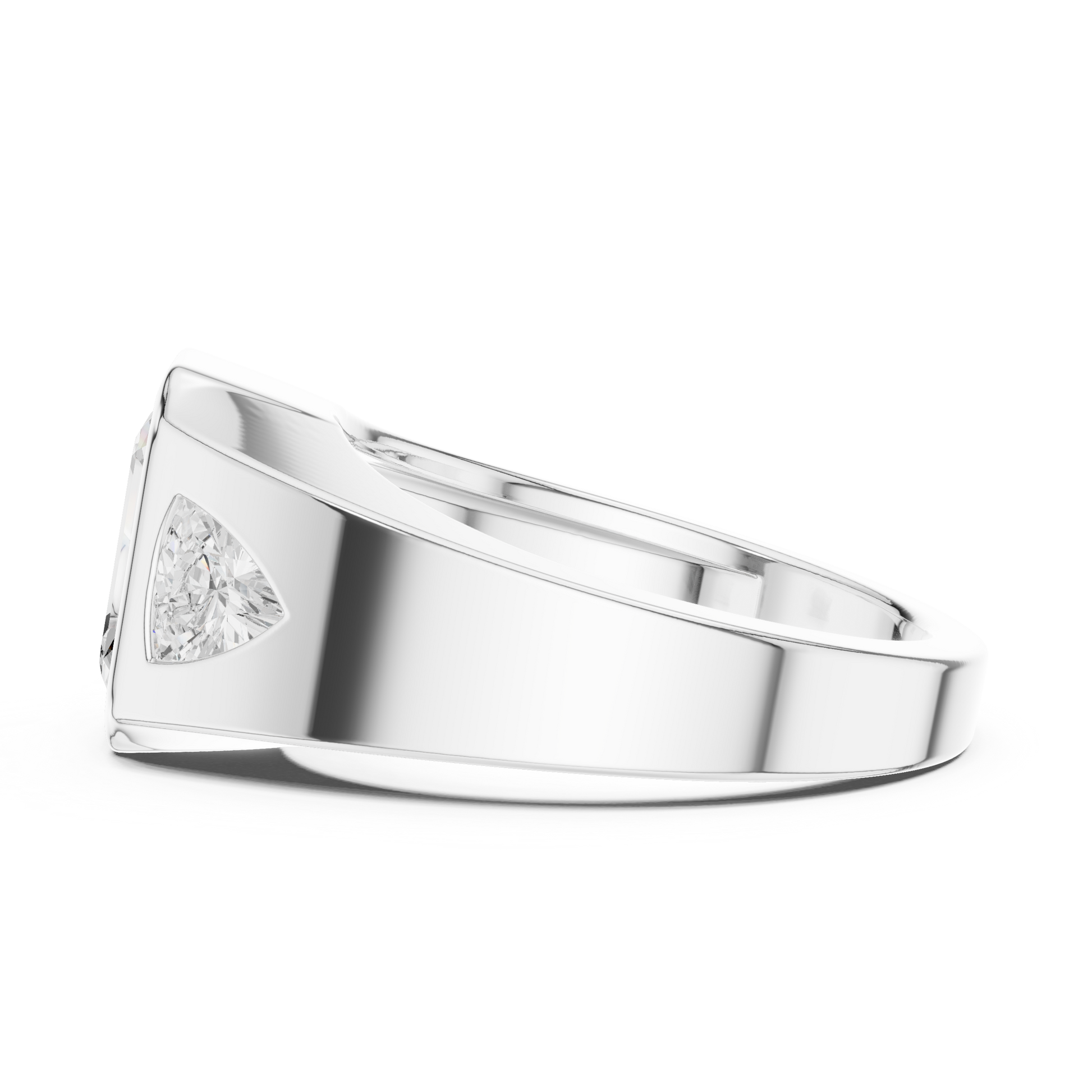 Cushion Bezel Lab Grown Diamond Ring