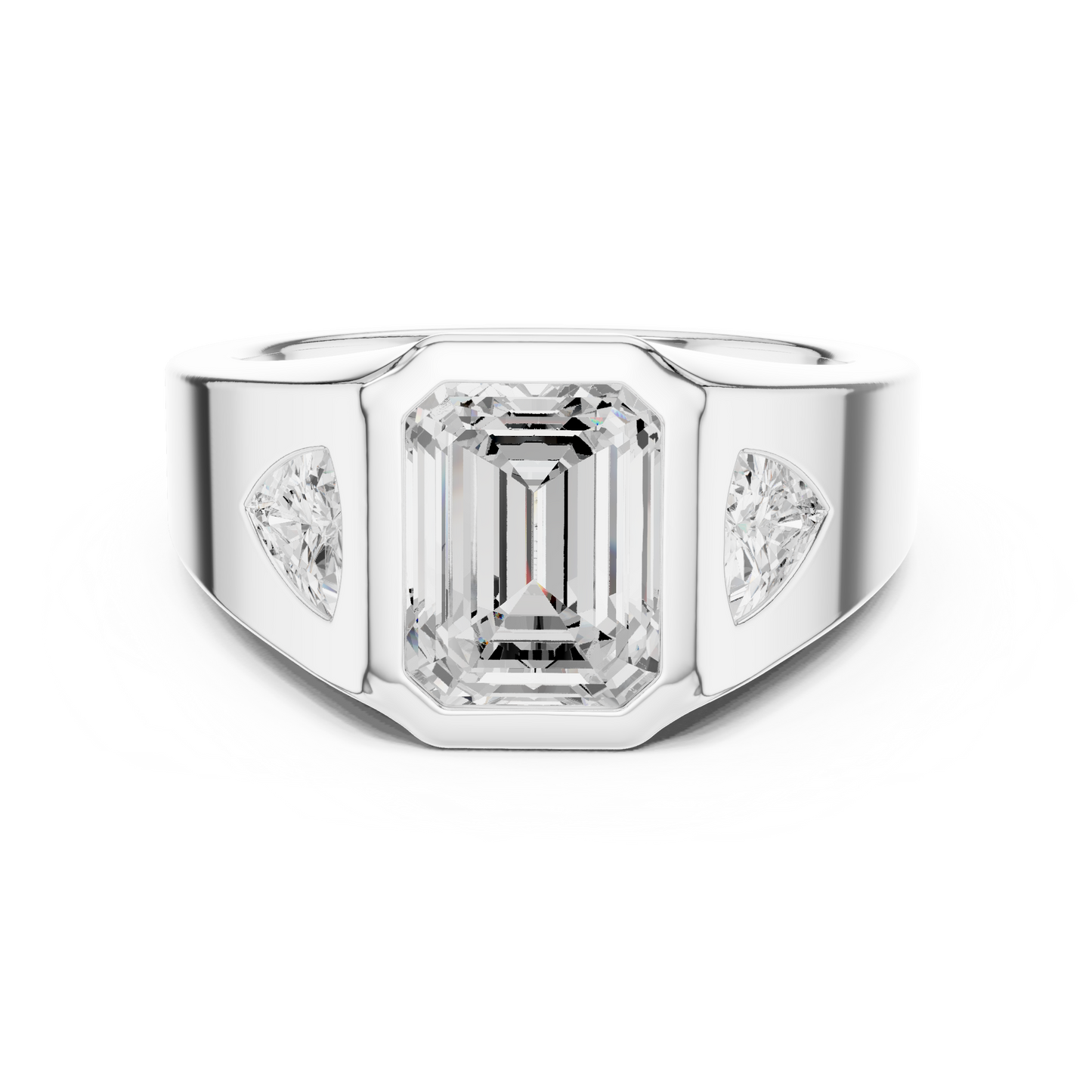 Cushion Bezel Lab Grown Diamond Ring