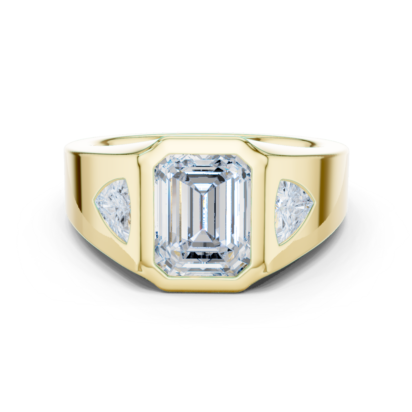 Cushion Bezel Lab Grown Diamond Ring
