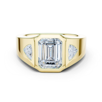 Cushion Bezel Lab Grown Diamond Ring