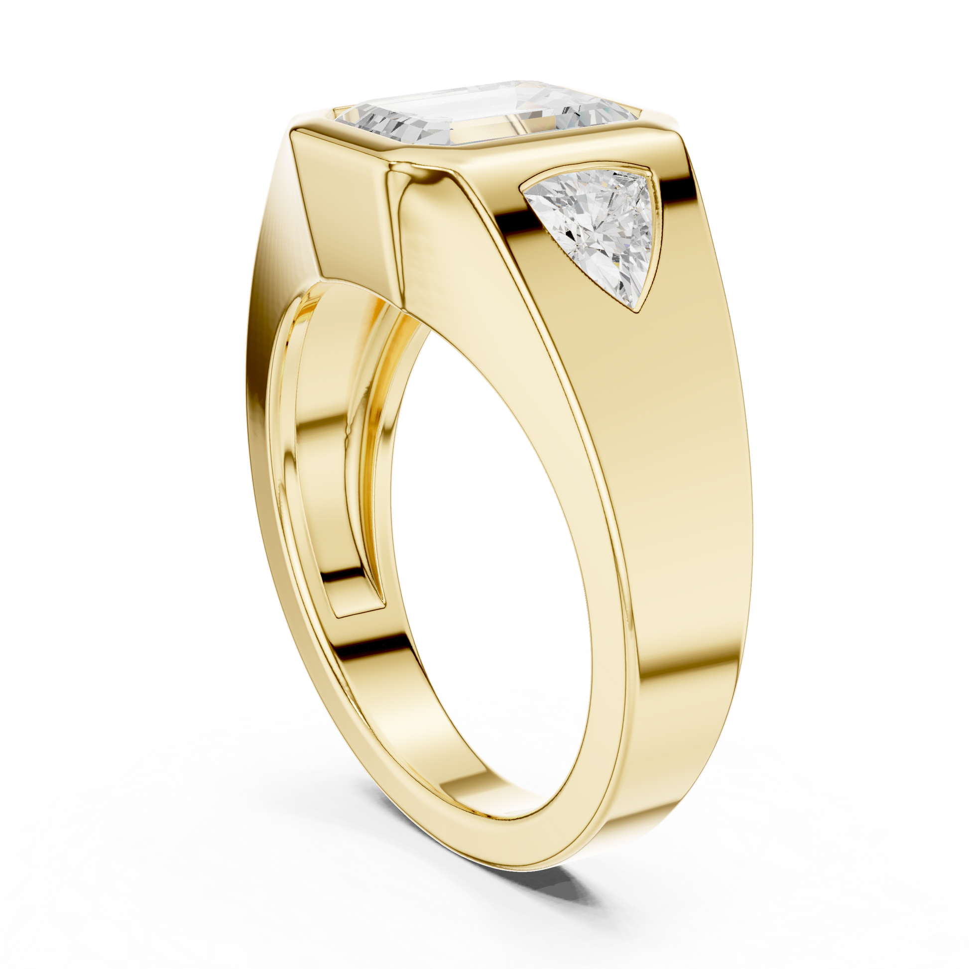 Cushion Bezel Lab Grown Diamond Ring