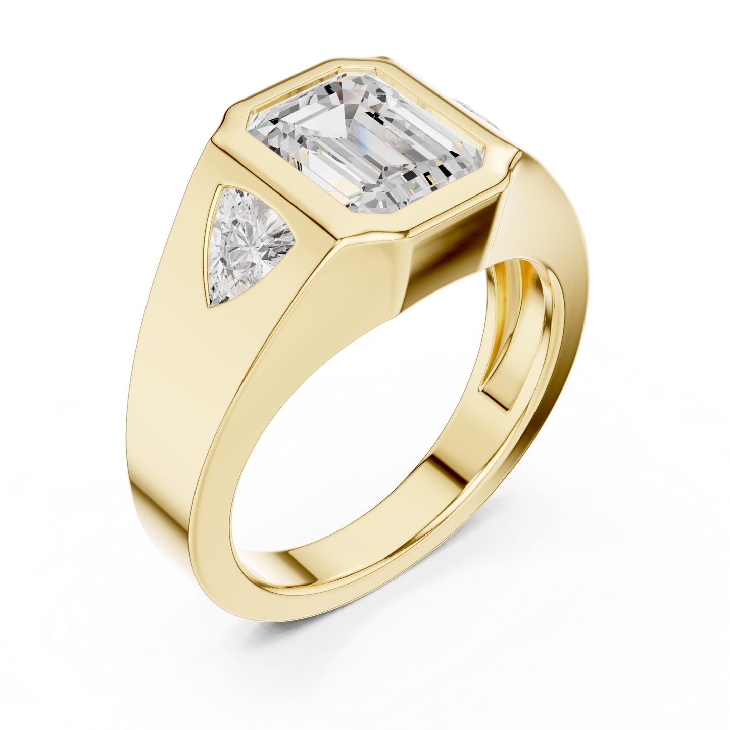 Cushion Bezel Lab Grown Diamond Ring