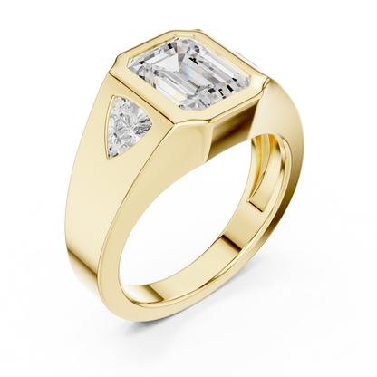 Cushion Bezel Lab Grown Diamond Ring