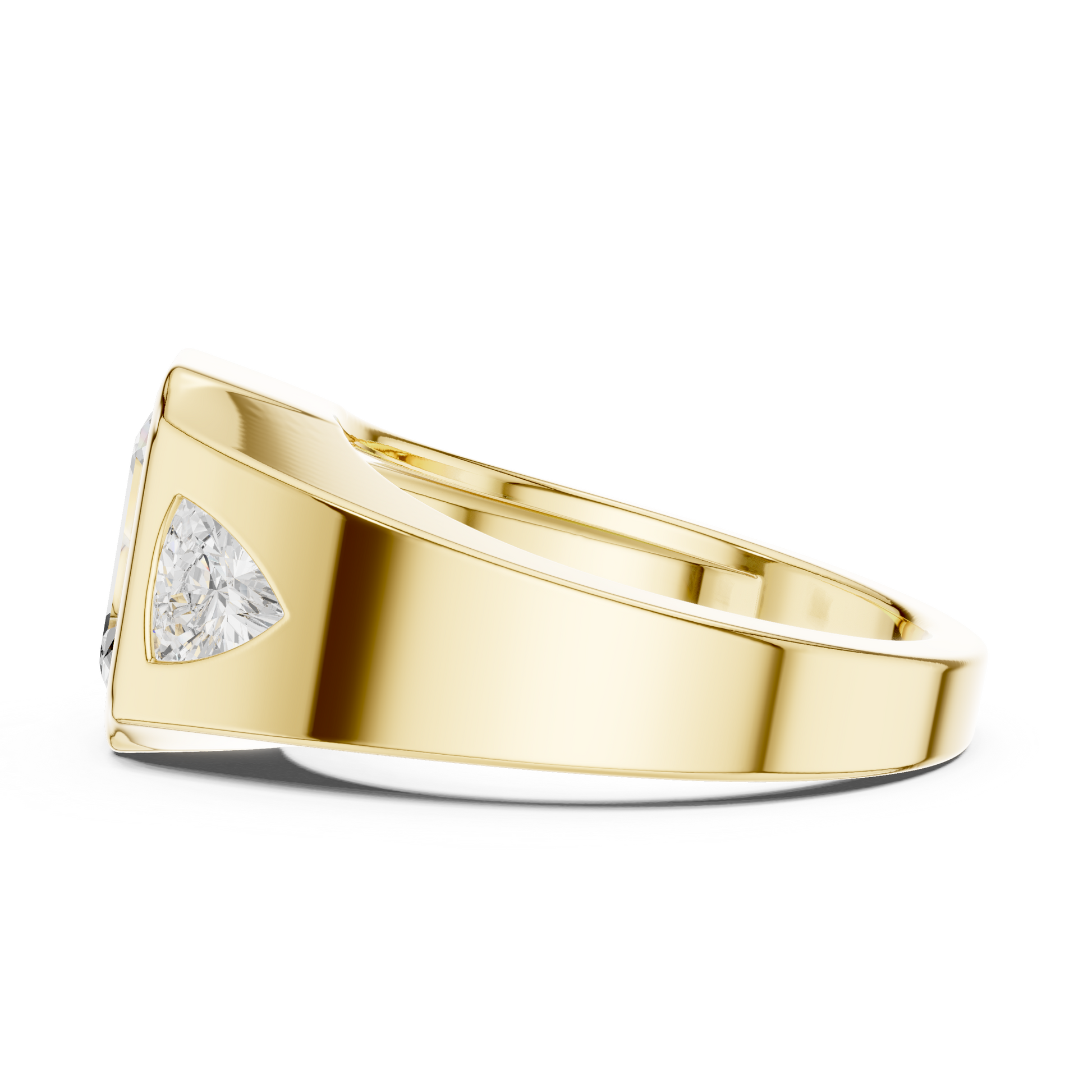 Cushion Bezel Lab Grown Diamond Ring