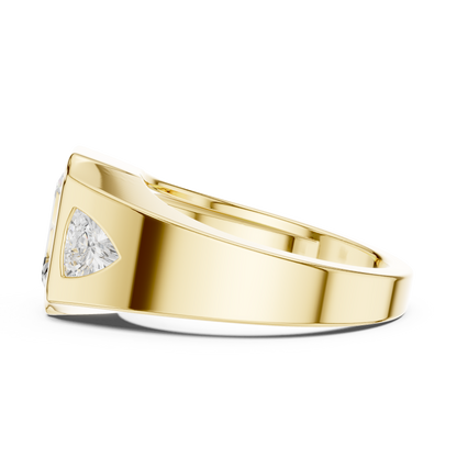 Cushion Bezel Lab Grown Diamond Ring