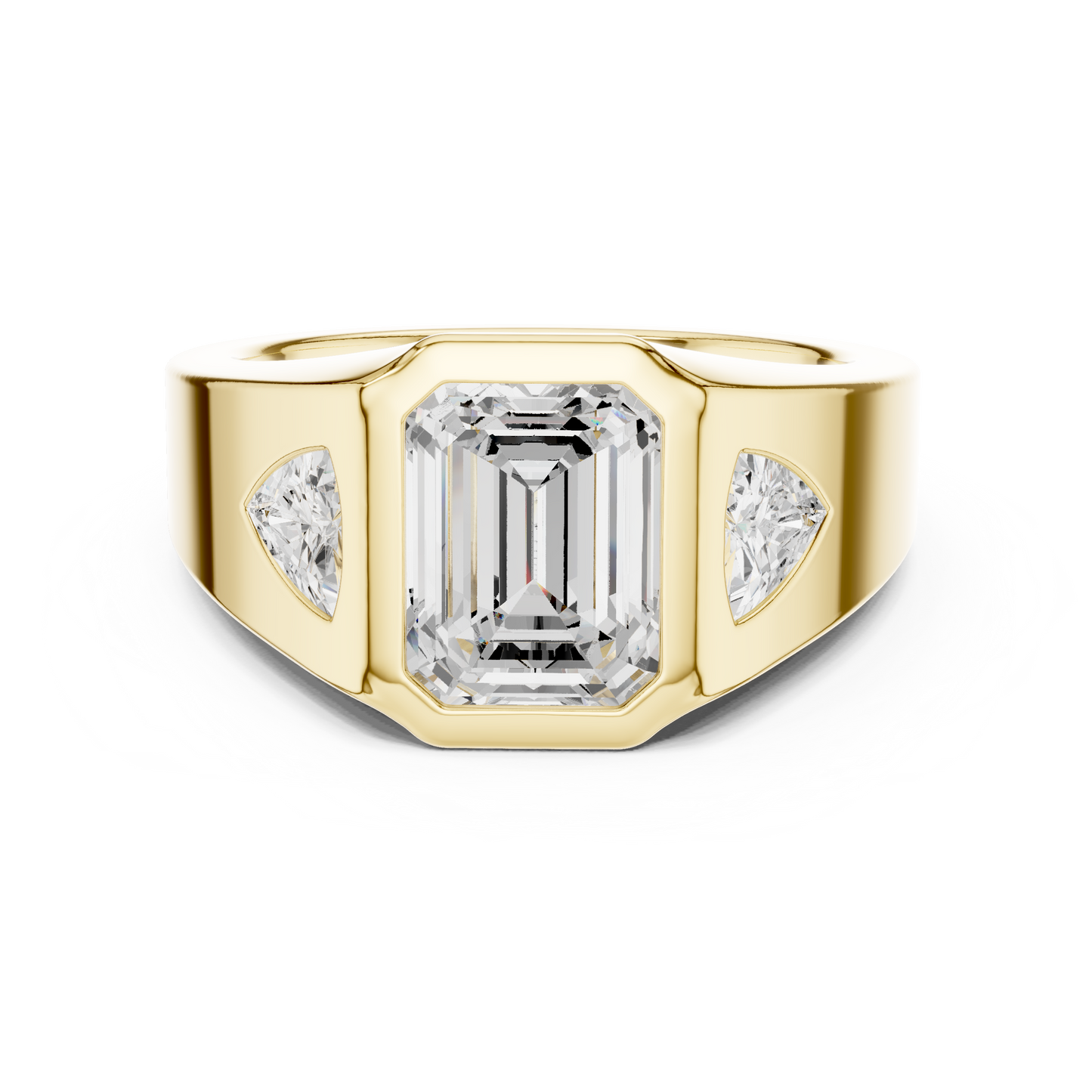 Cushion Bezel Lab Grown Diamond Ring