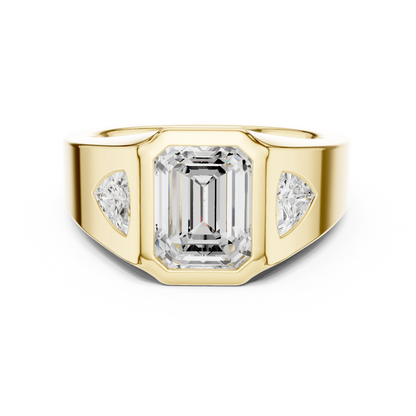 Cushion Bezel Lab Grown Diamond Ring