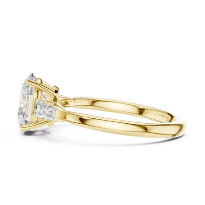 Mixed Shape Lab Grown Diamond Side Stone Ring