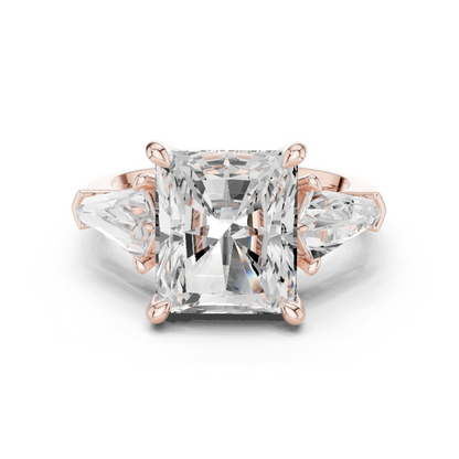 Mixed Shape Lab Grown Diamond Three Stone Ring