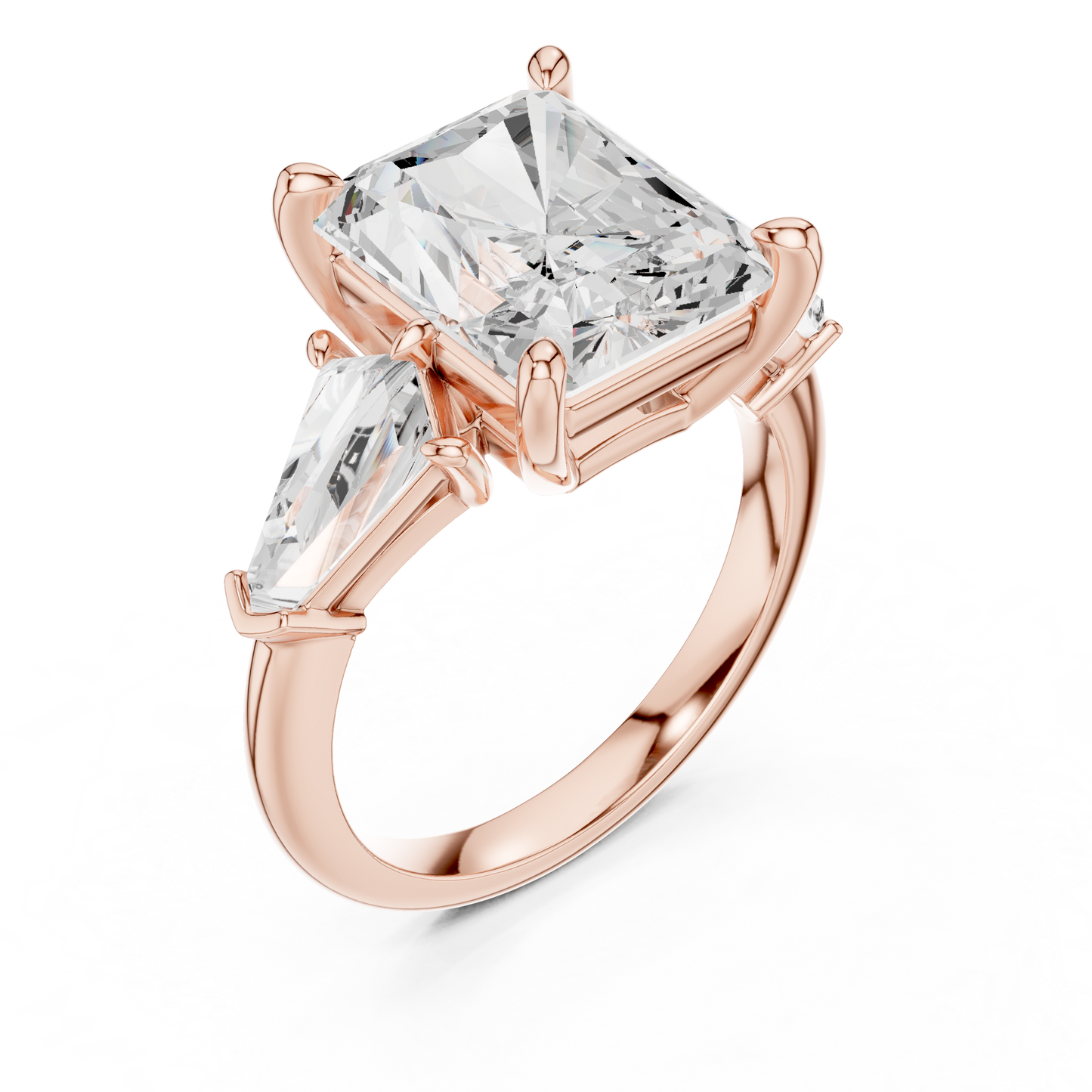 Mixed Shape Lab Grown Diamond Three Stone Ring