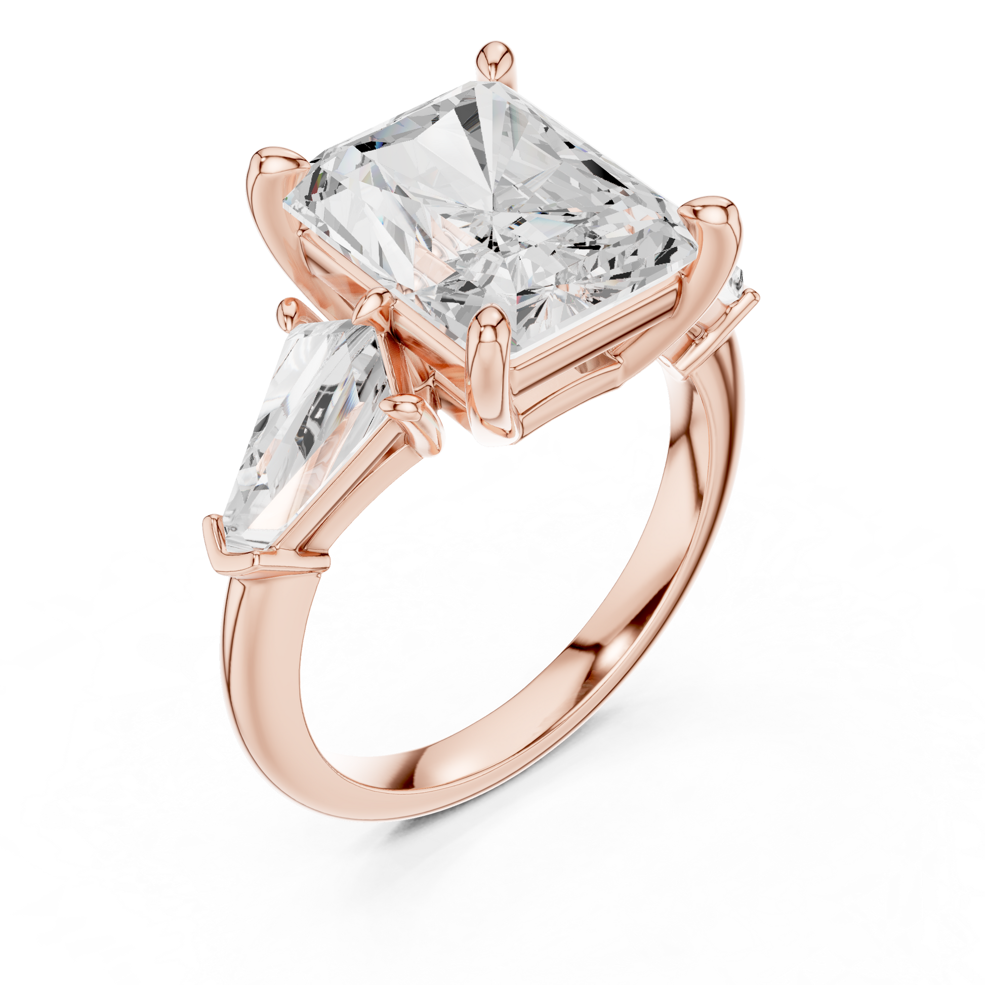 Mixed Shape Lab Grown Diamond Three Stone Ring