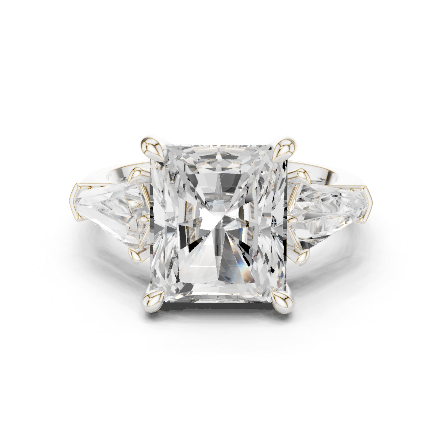 Mixed Shape Lab Grown Diamond Three Stone Ring