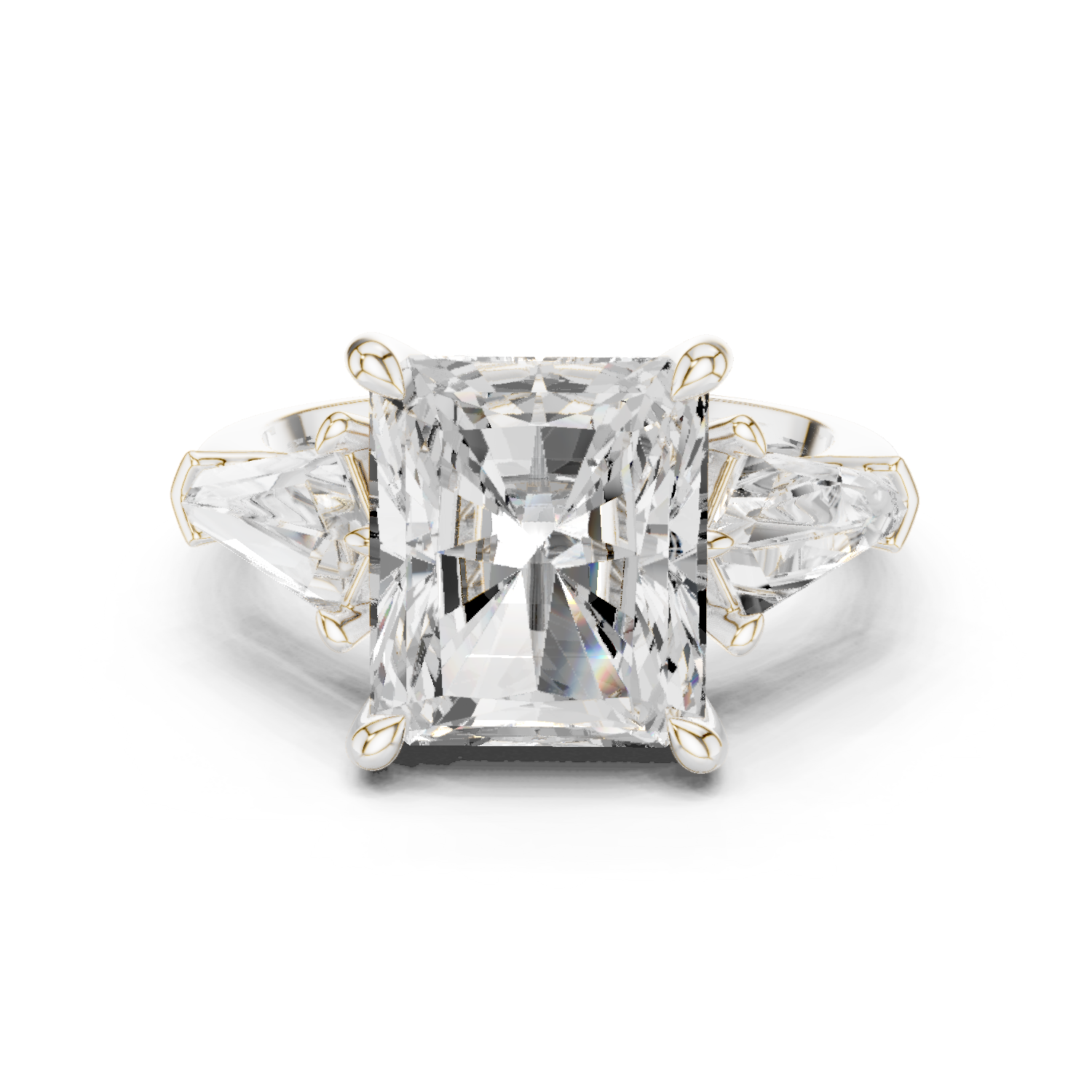 Mixed Shape Lab Grown Diamond Three Stone Ring