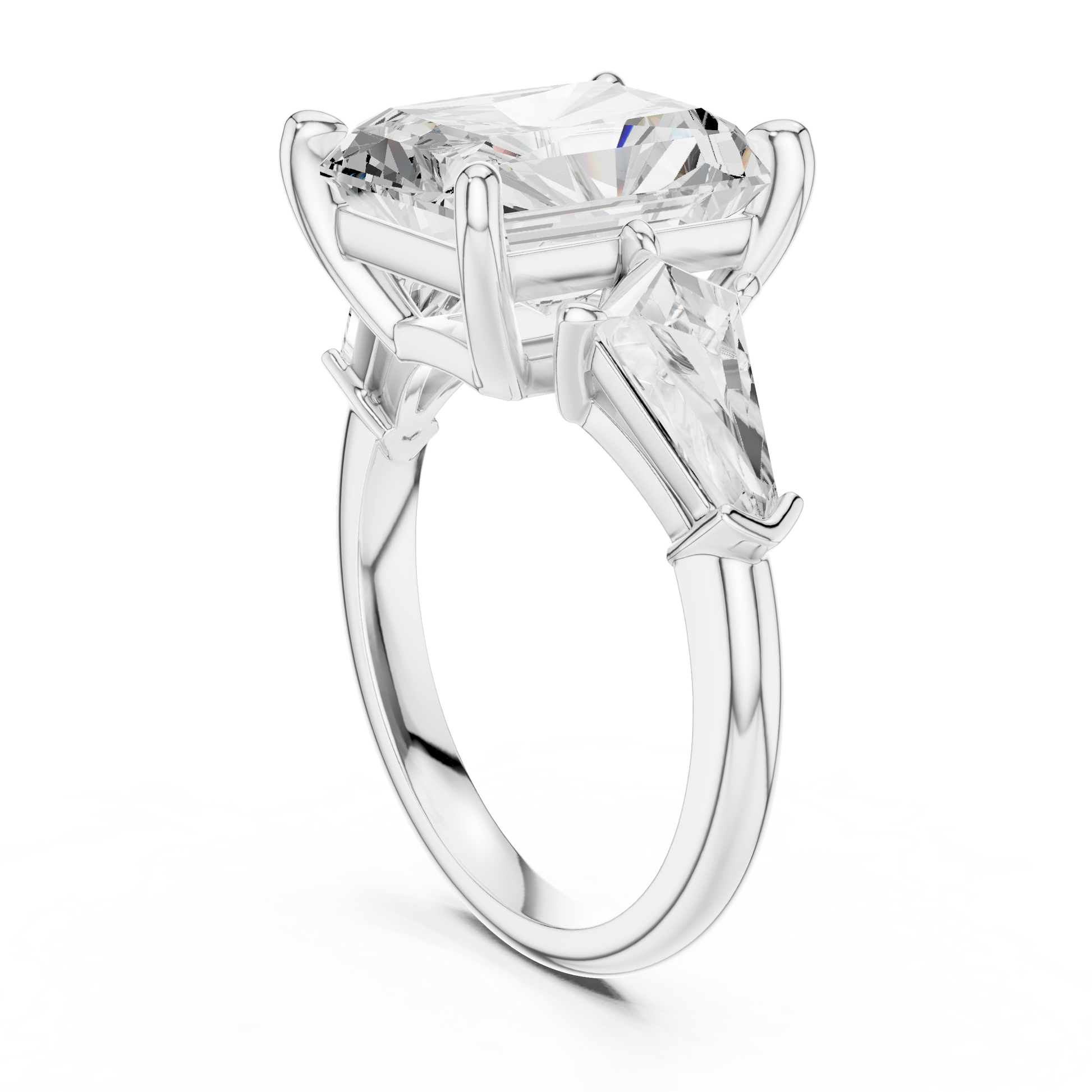 Mixed Shape Lab Grown Diamond Three Stone Ring