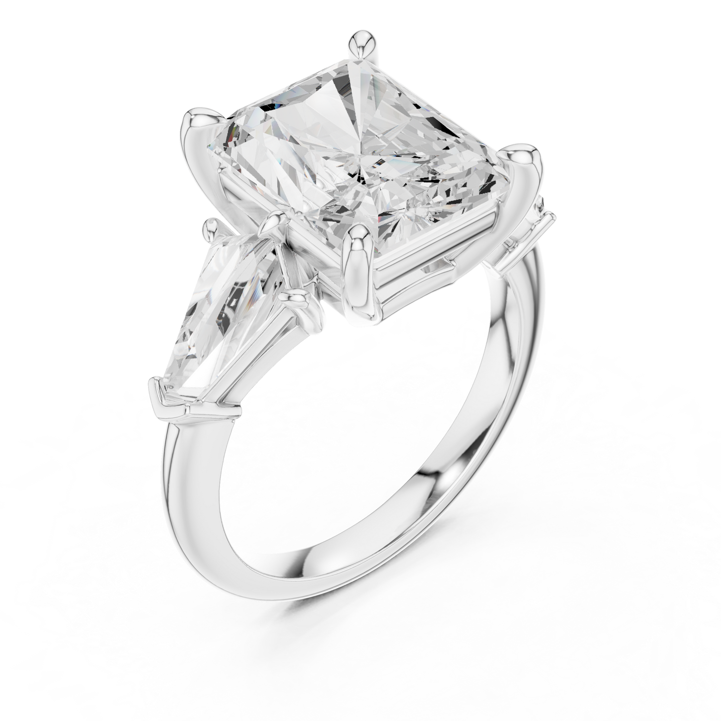 Mixed Shape Lab Grown Diamond Three Stone Ring