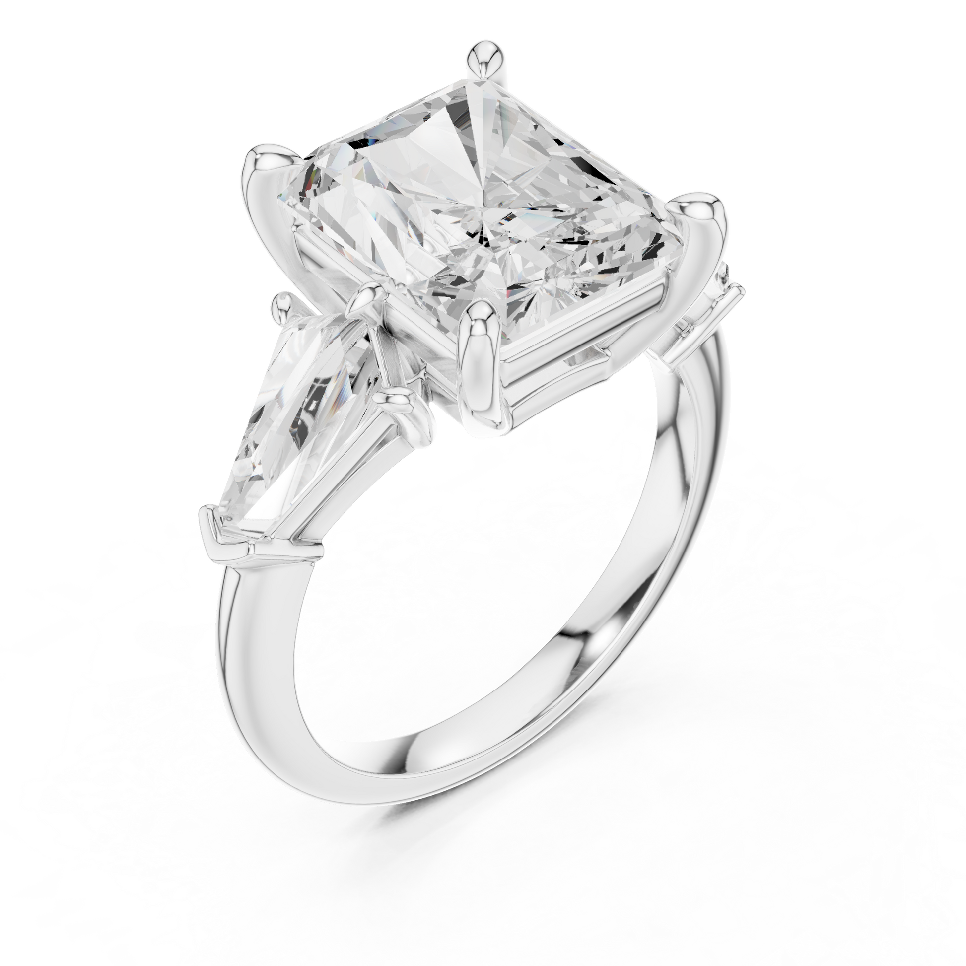 Mixed Shape Lab Grown Diamond Three Stone Ring