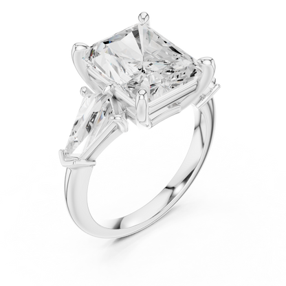 Mixed Shape Lab Grown Diamond Three Stone Ring
