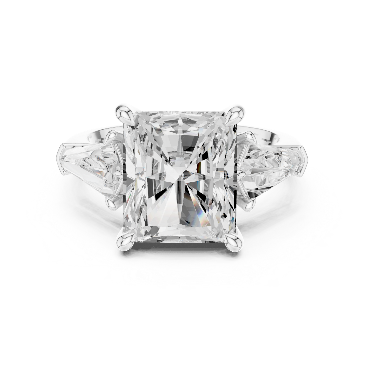 Mixed Shape Lab Grown Diamond Three Stone Ring