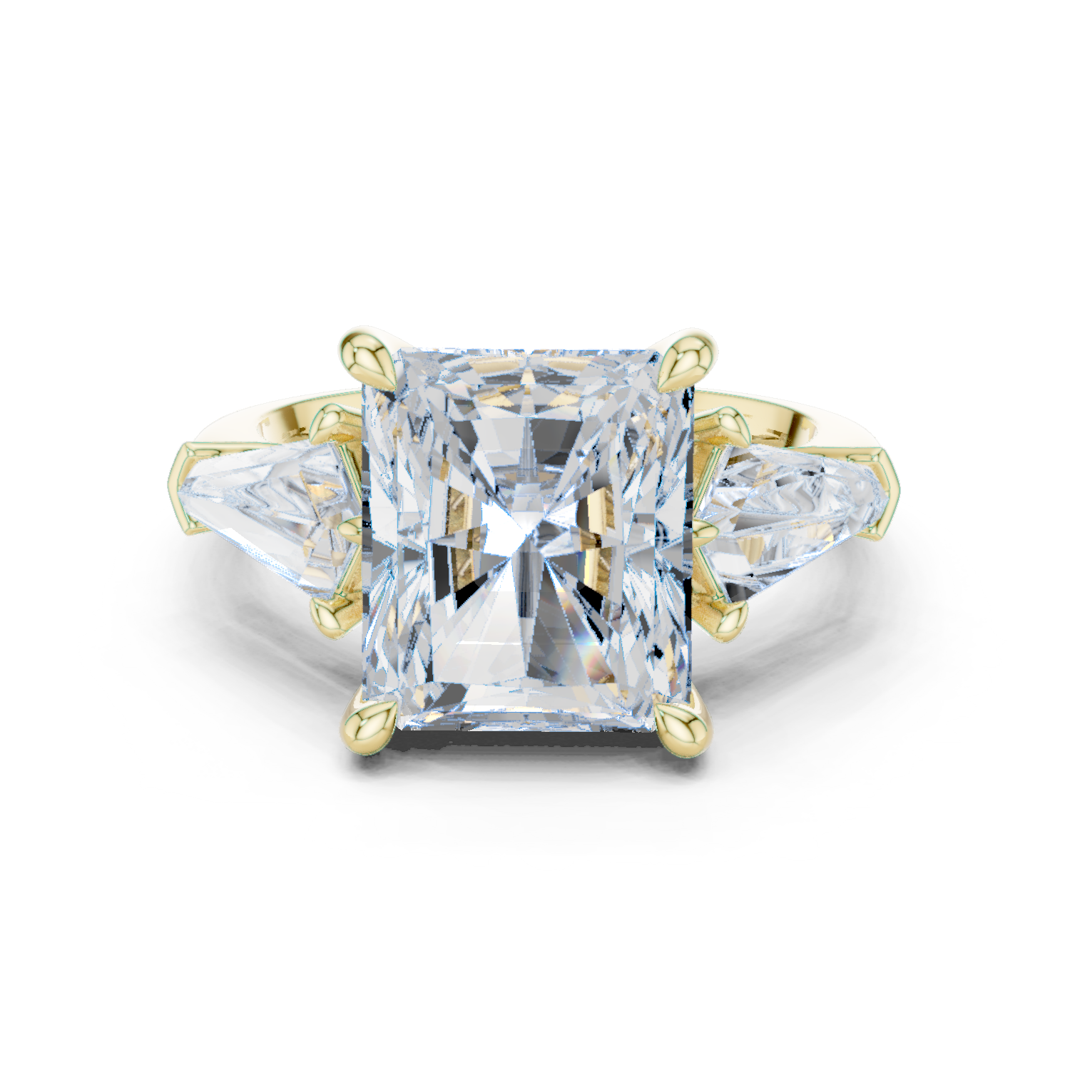 Mixed Shape Lab Grown Diamond Three Stone Ring
