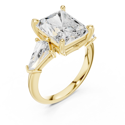 Mixed Shape Lab Grown Diamond Three Stone Ring