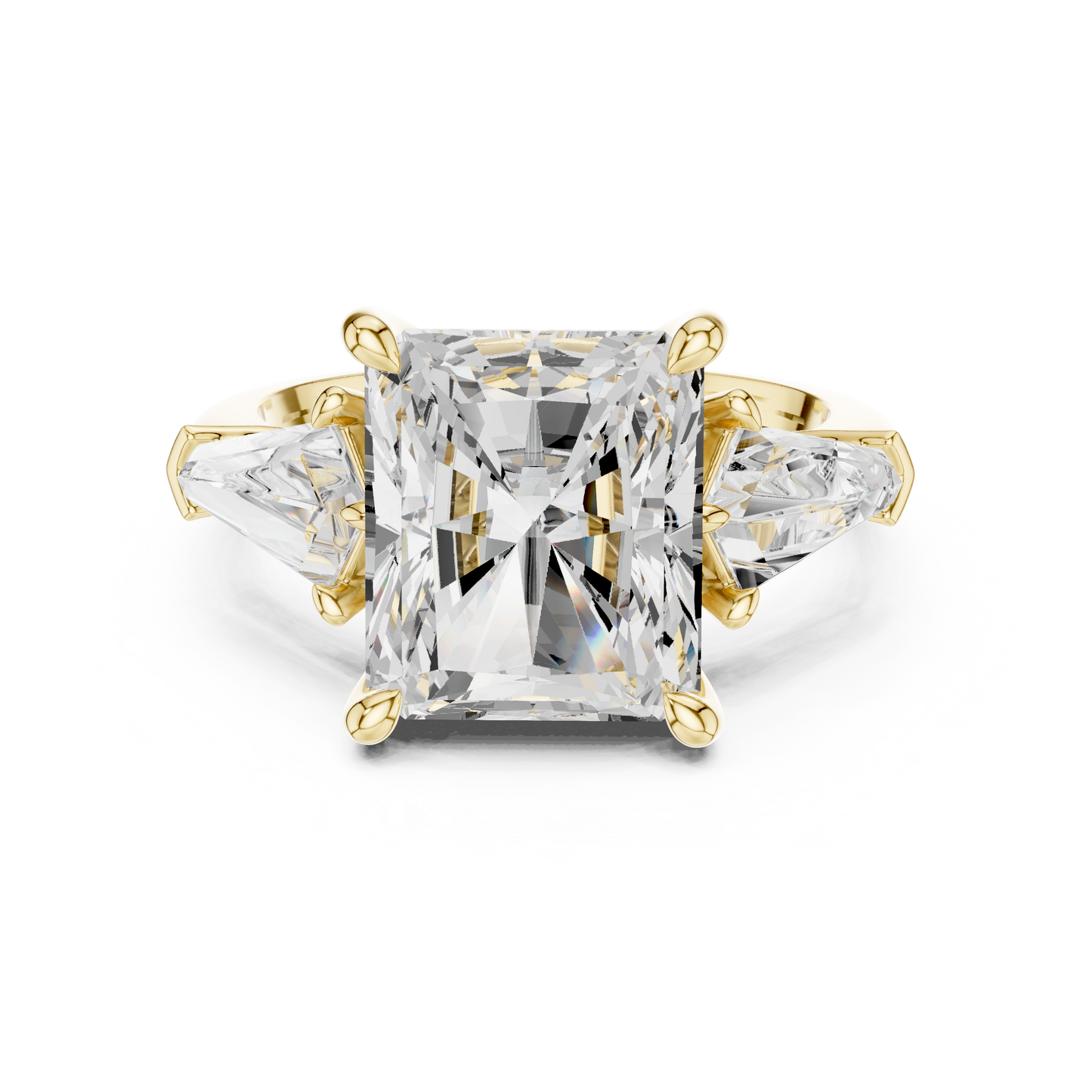 Mixed Shape Lab Grown Diamond Three Stone Ring