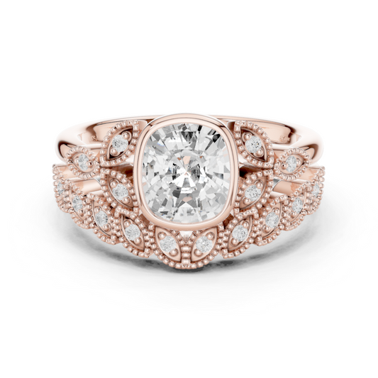 Mixed Shape Lab Grown Diamond Halo Ring