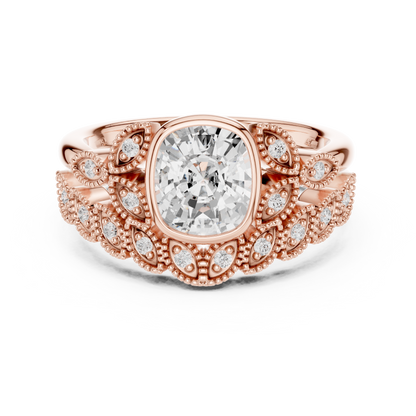 Mixed Shape Lab Grown Diamond Halo Ring