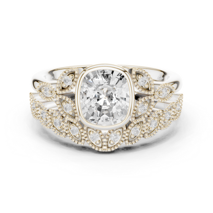 Mixed Shape Lab Grown Diamond Halo Ring