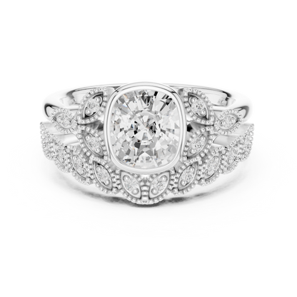 Mixed Shape Lab Grown Diamond Halo Ring