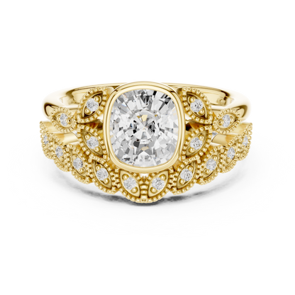 Mixed Shape Lab Grown Diamond Halo Ring