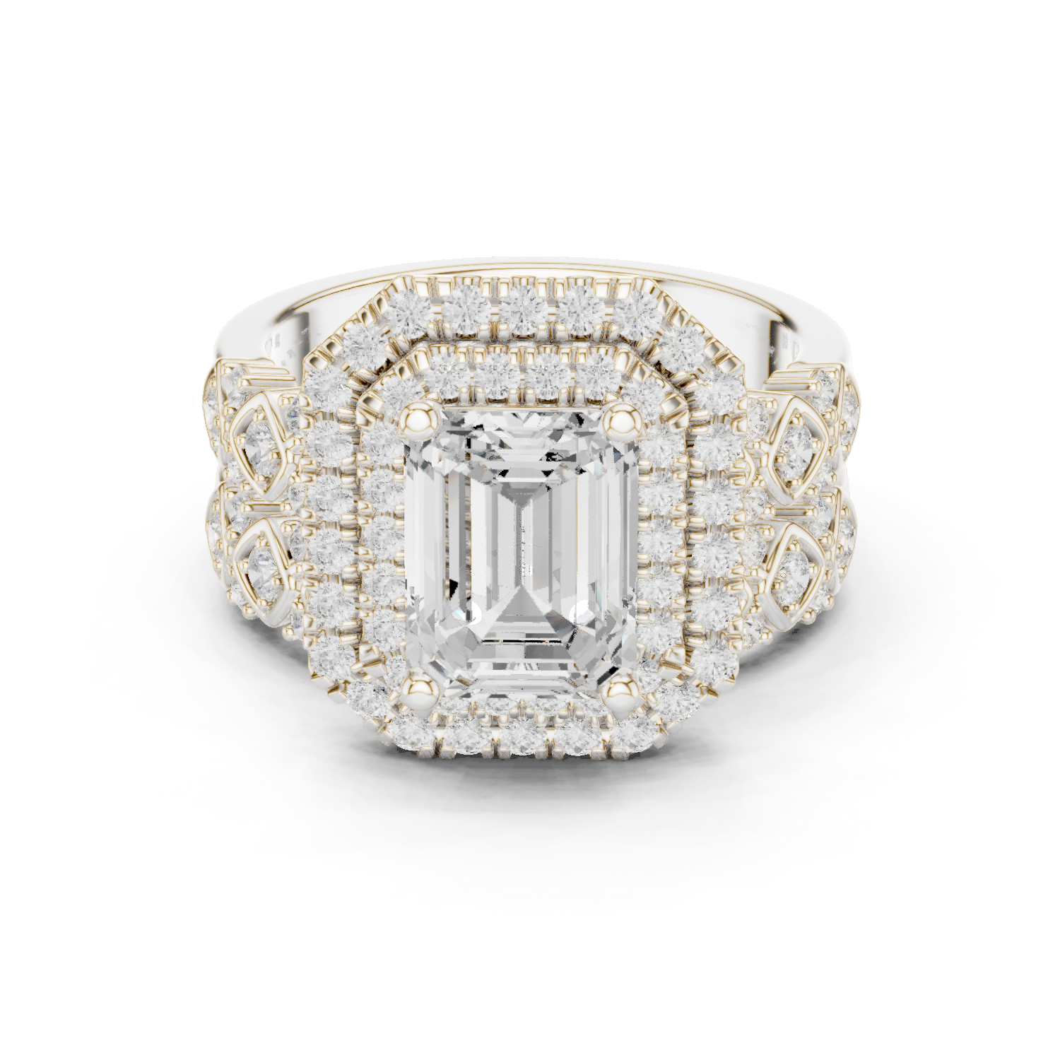 Mixed Shape Lab Grown Diamond Halo Ring