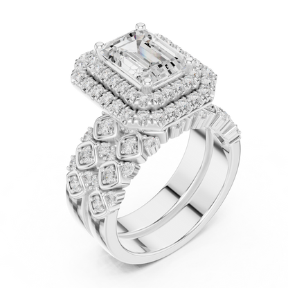 Mixed Shape Lab Grown Diamond Halo Ring