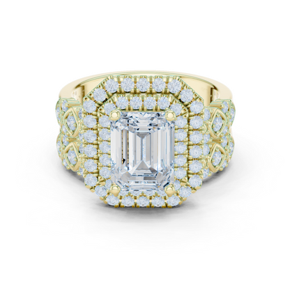 Mixed Shape Lab Grown Diamond Halo Ring