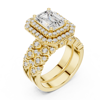 Mixed Shape Lab Grown Diamond Halo Ring