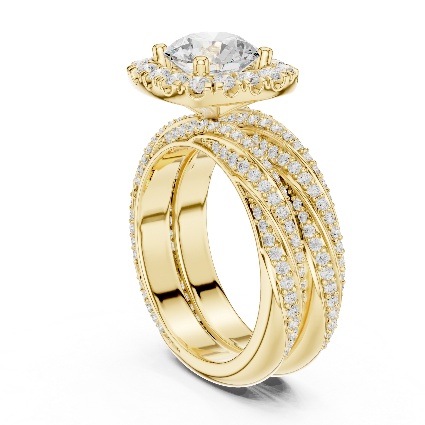 Round Halo Lab Grown Diamond Ring