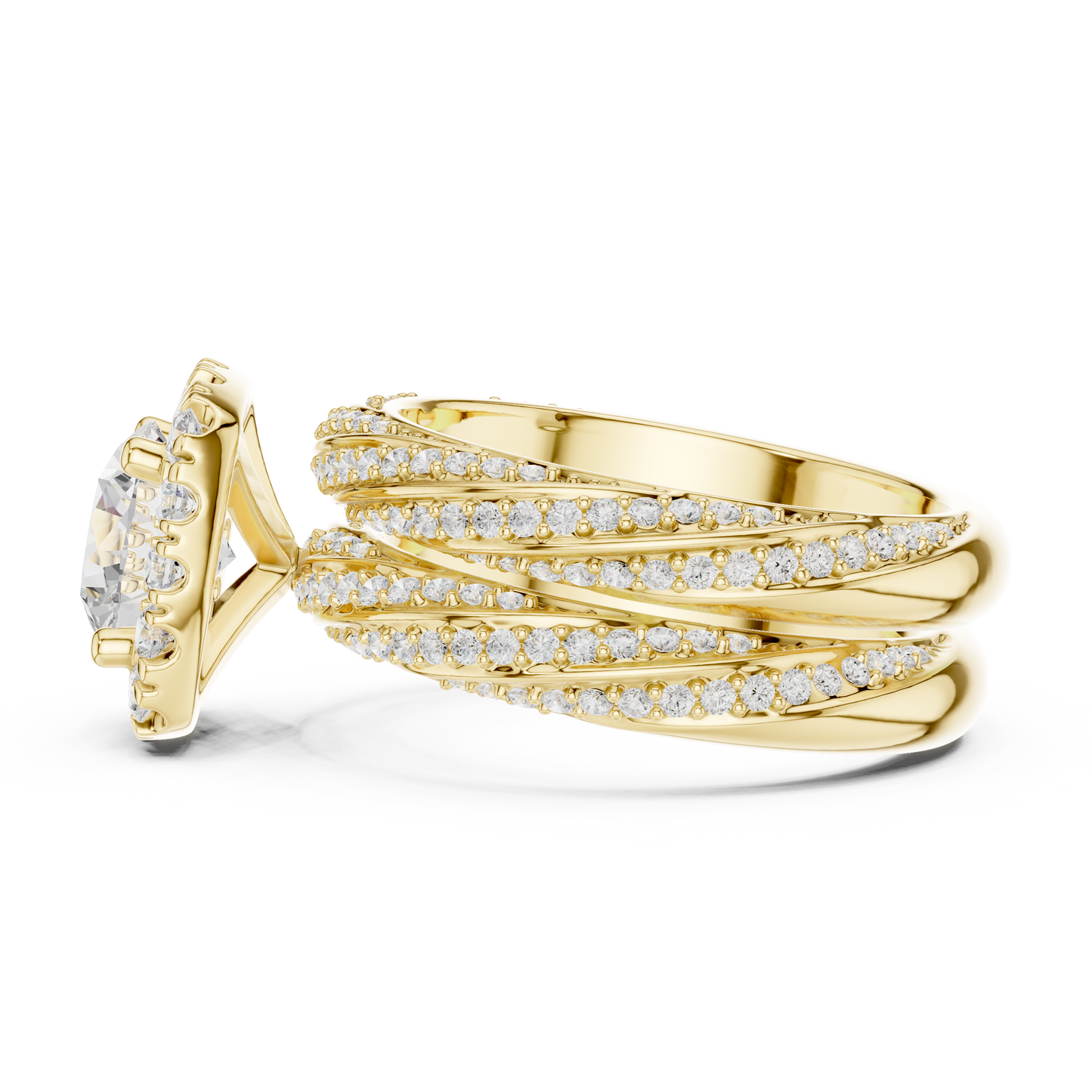 Round Halo Lab Grown Diamond Ring