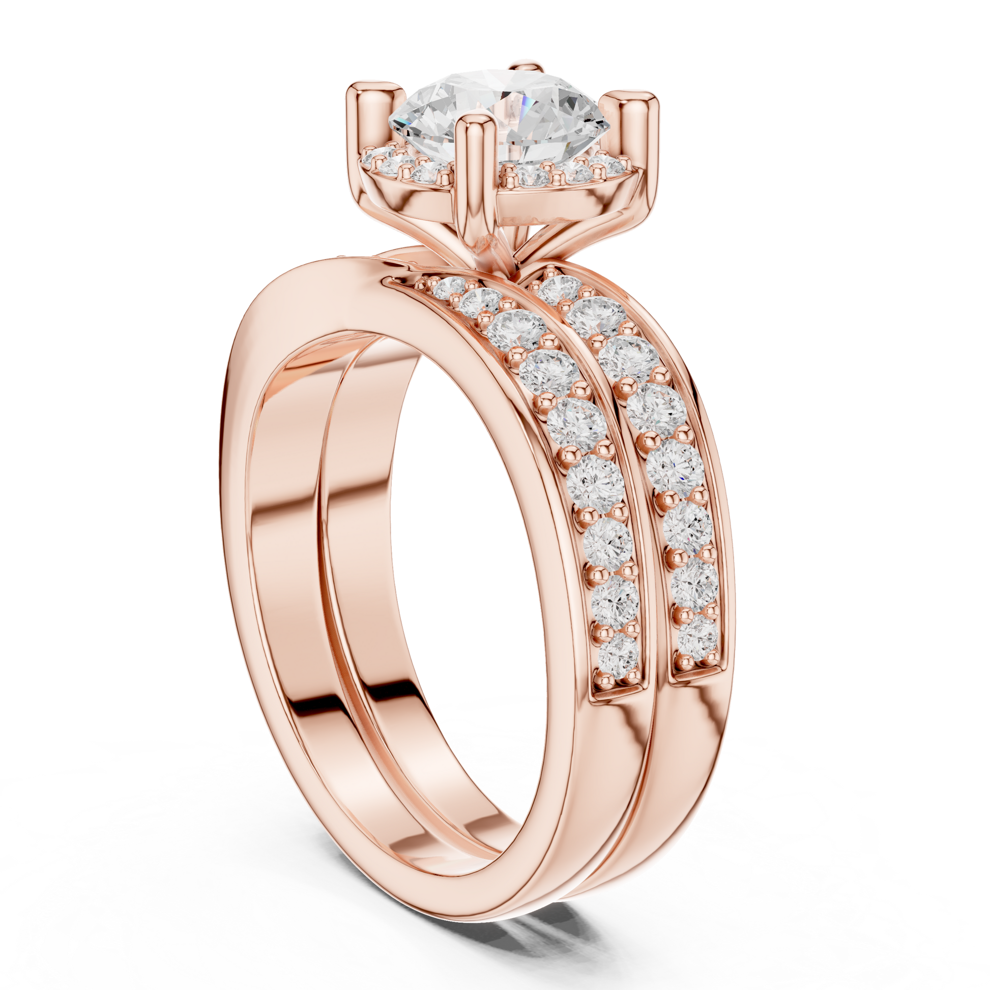 Round Halo Lab Grown Diamond Ring