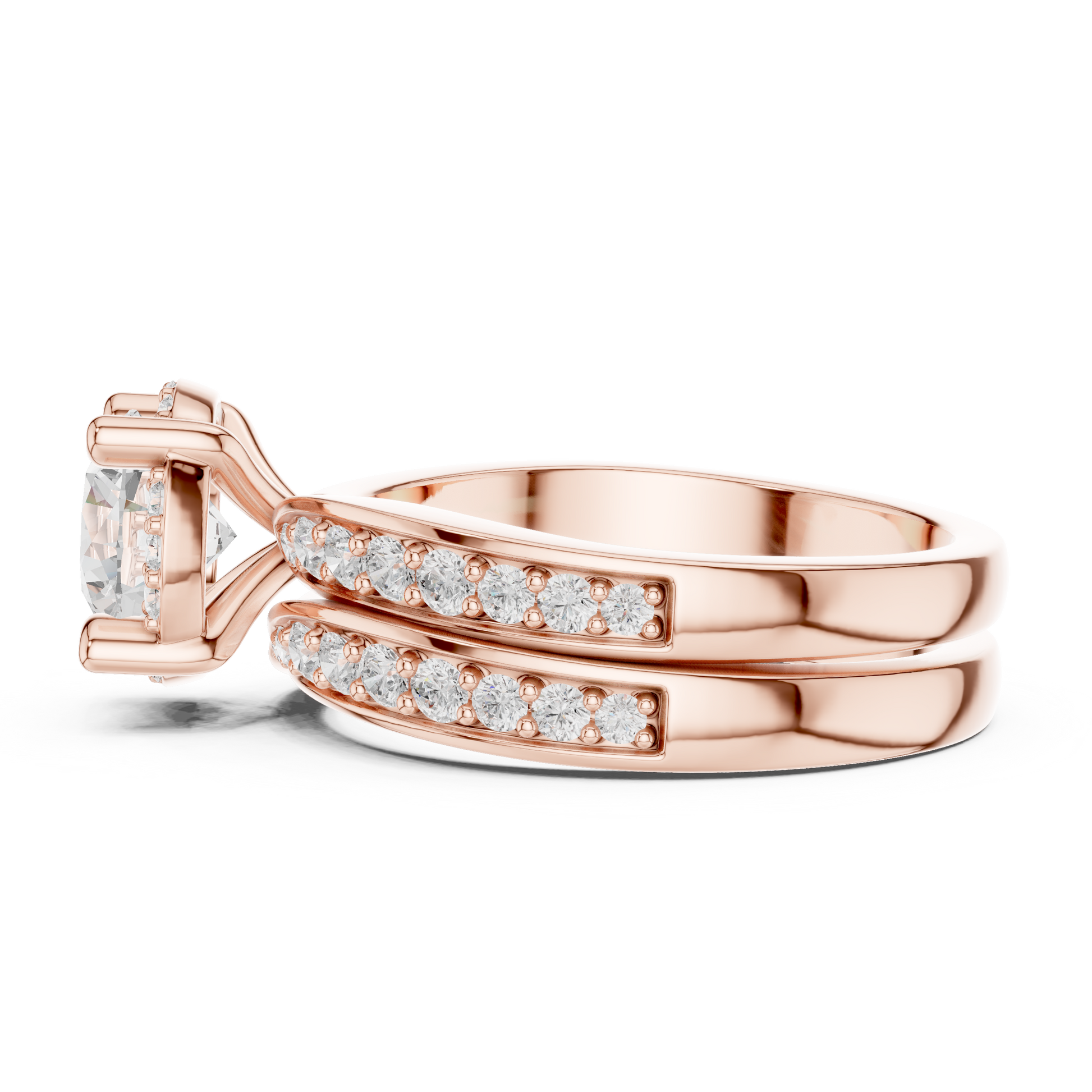 Round Halo Lab Grown Diamond Ring