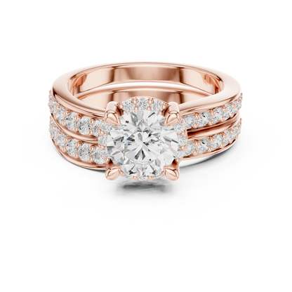Round Halo Lab Grown Diamond Ring