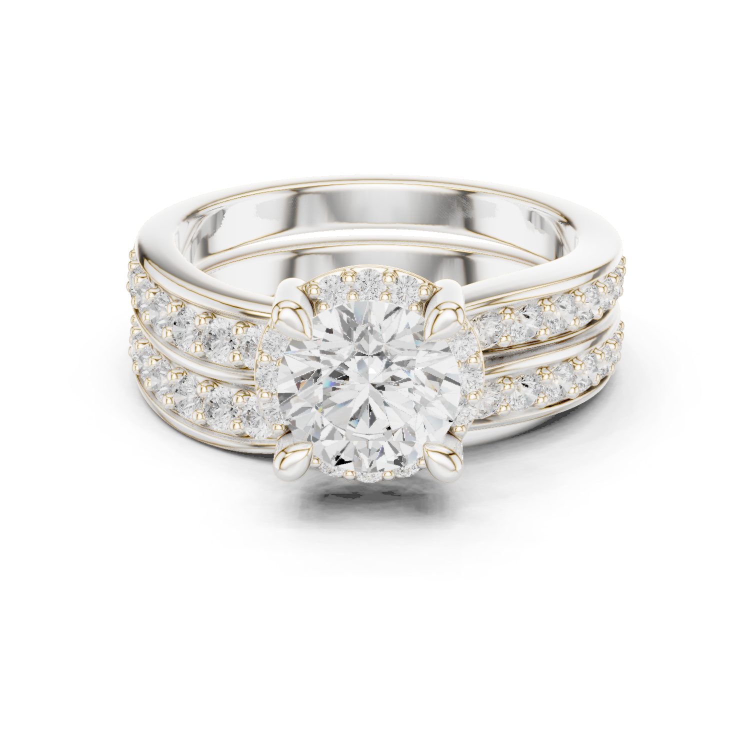Round Halo Lab Grown Diamond Ring