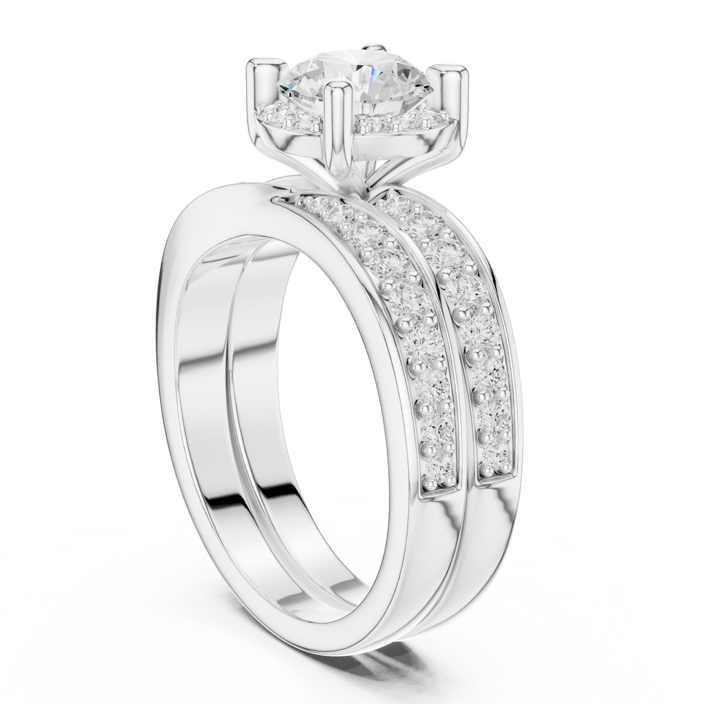 Round Halo Lab Grown Diamond Ring