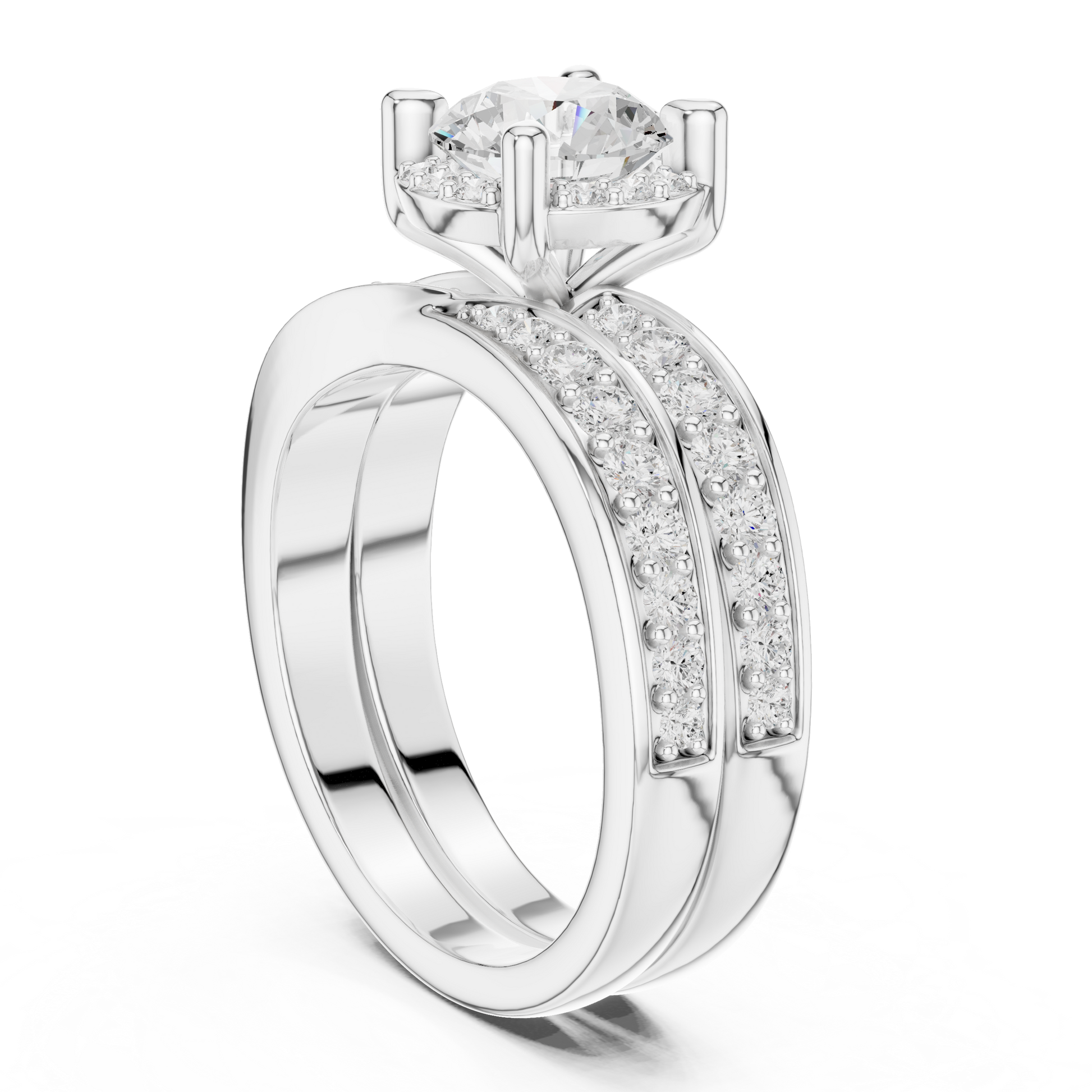Round Halo Lab Grown Diamond Ring