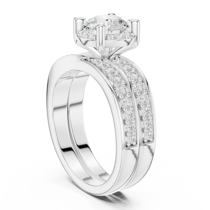 Round Halo Lab Grown Diamond Ring