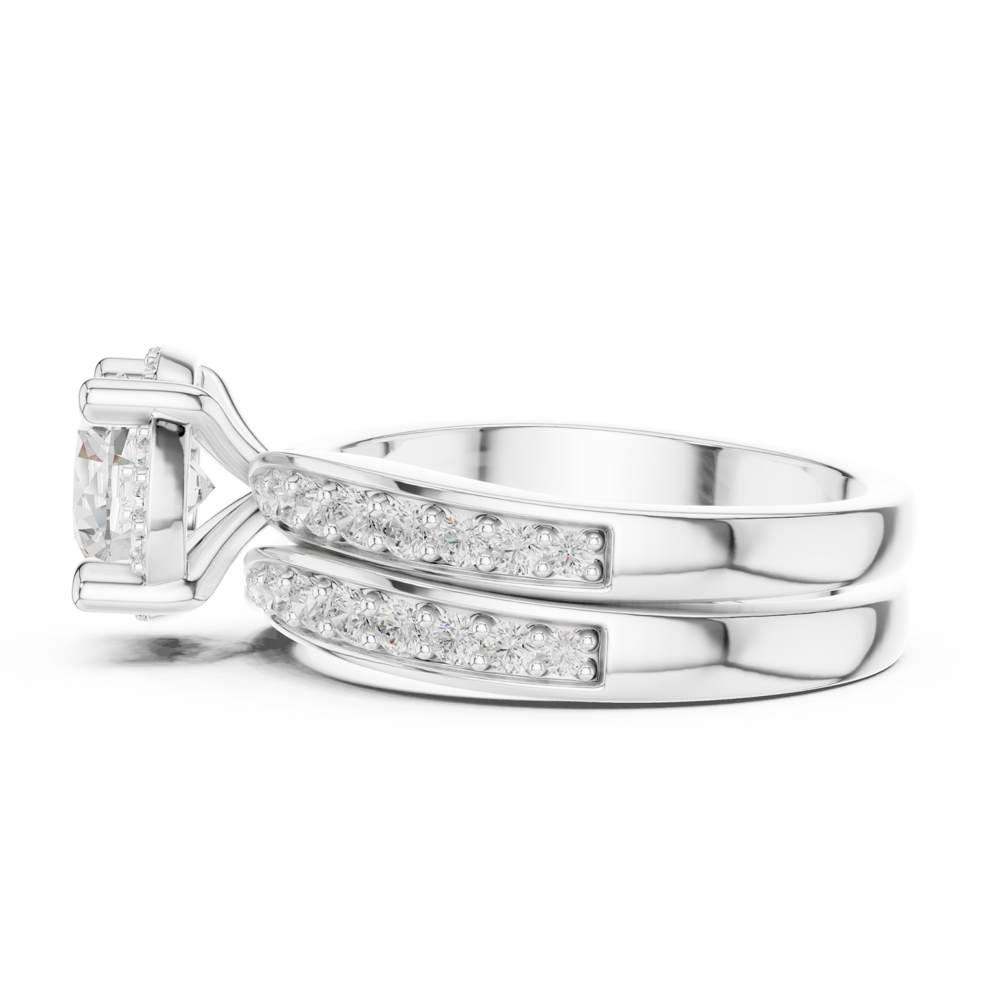Round Halo Lab Grown Diamond Ring