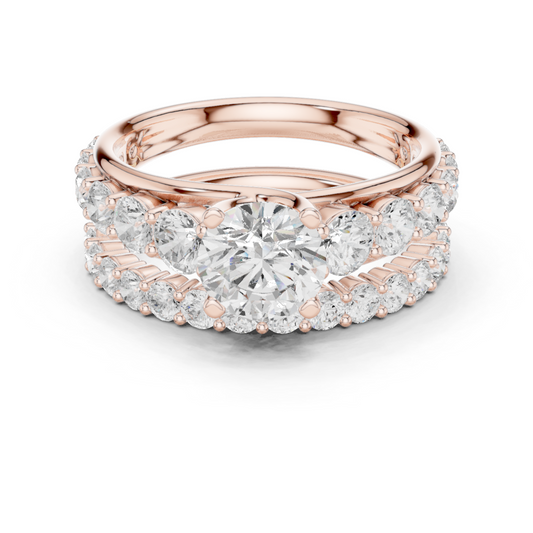 Mixed Shape Lab Grown Diamond Halo Ring
