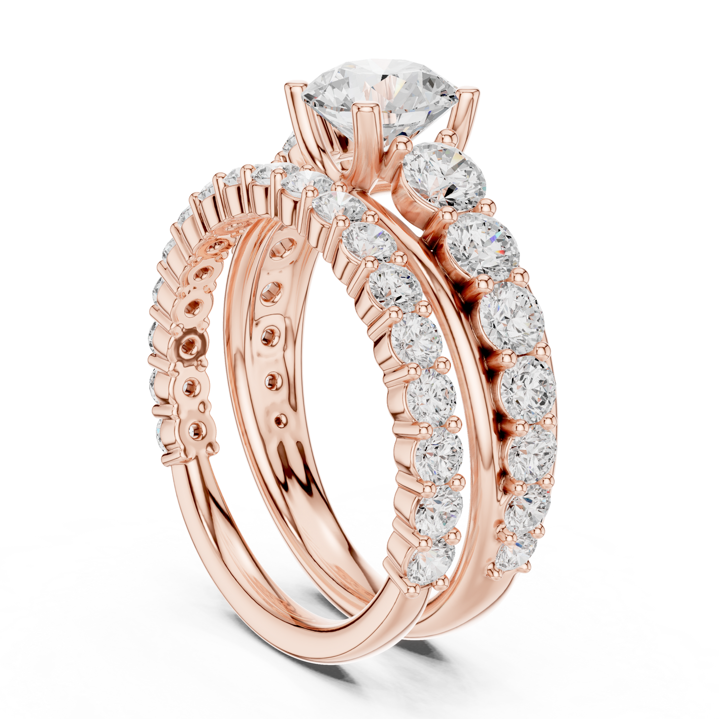 Mixed Shape Lab Grown Diamond Halo Ring