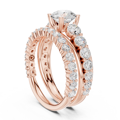 Mixed Shape Lab Grown Diamond Halo Ring